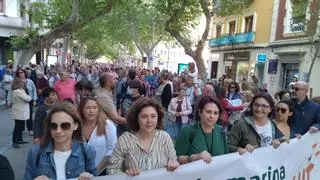 Vendaval reivindicativo: Dos mil personas exigen en Dénia una sanidad de calidad