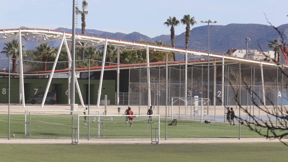 Campos de fútbol en les Pereres de Xàtiva.