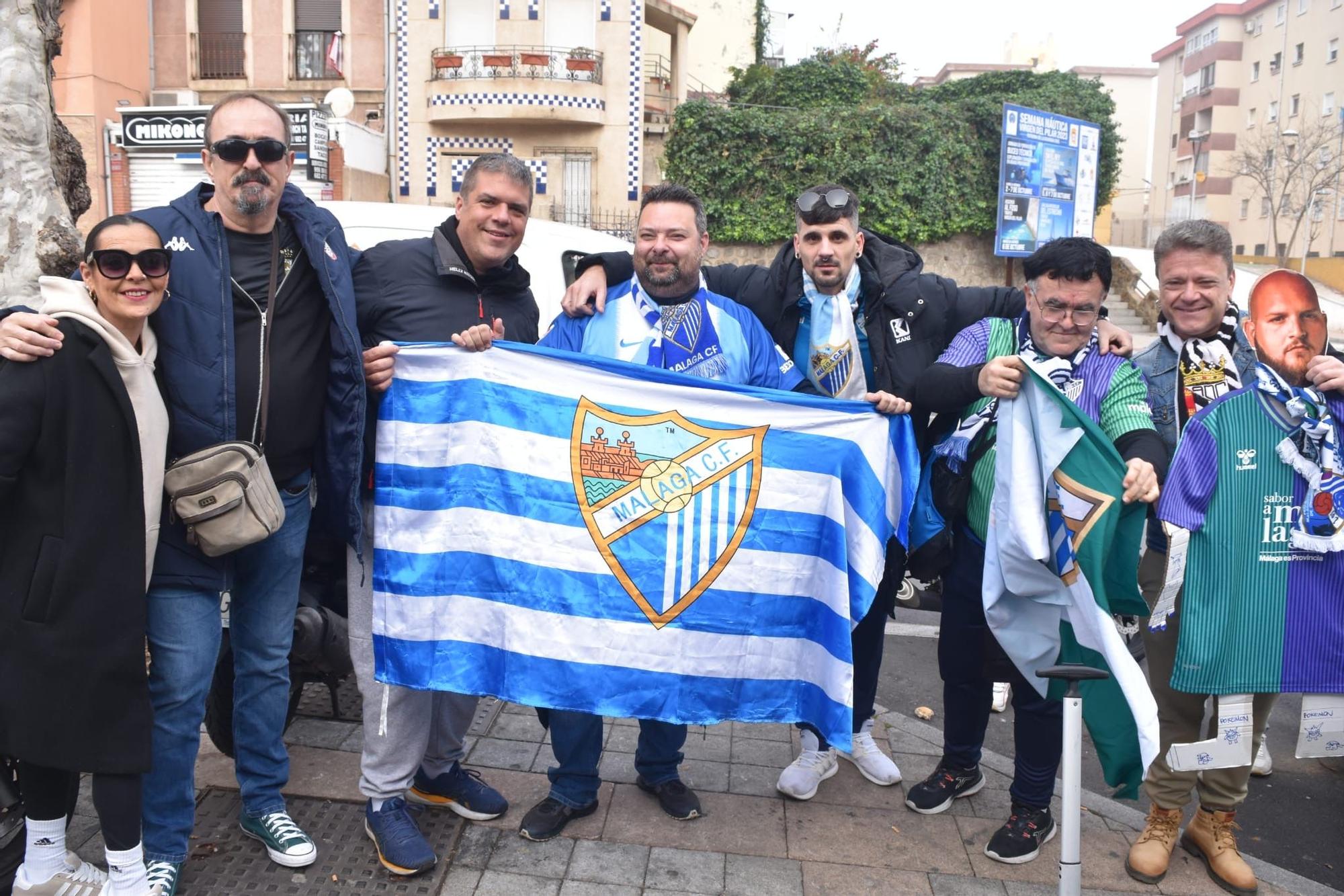 Los aficionados malagueños también estuvieron en el AD Ceuta - Málaga CF