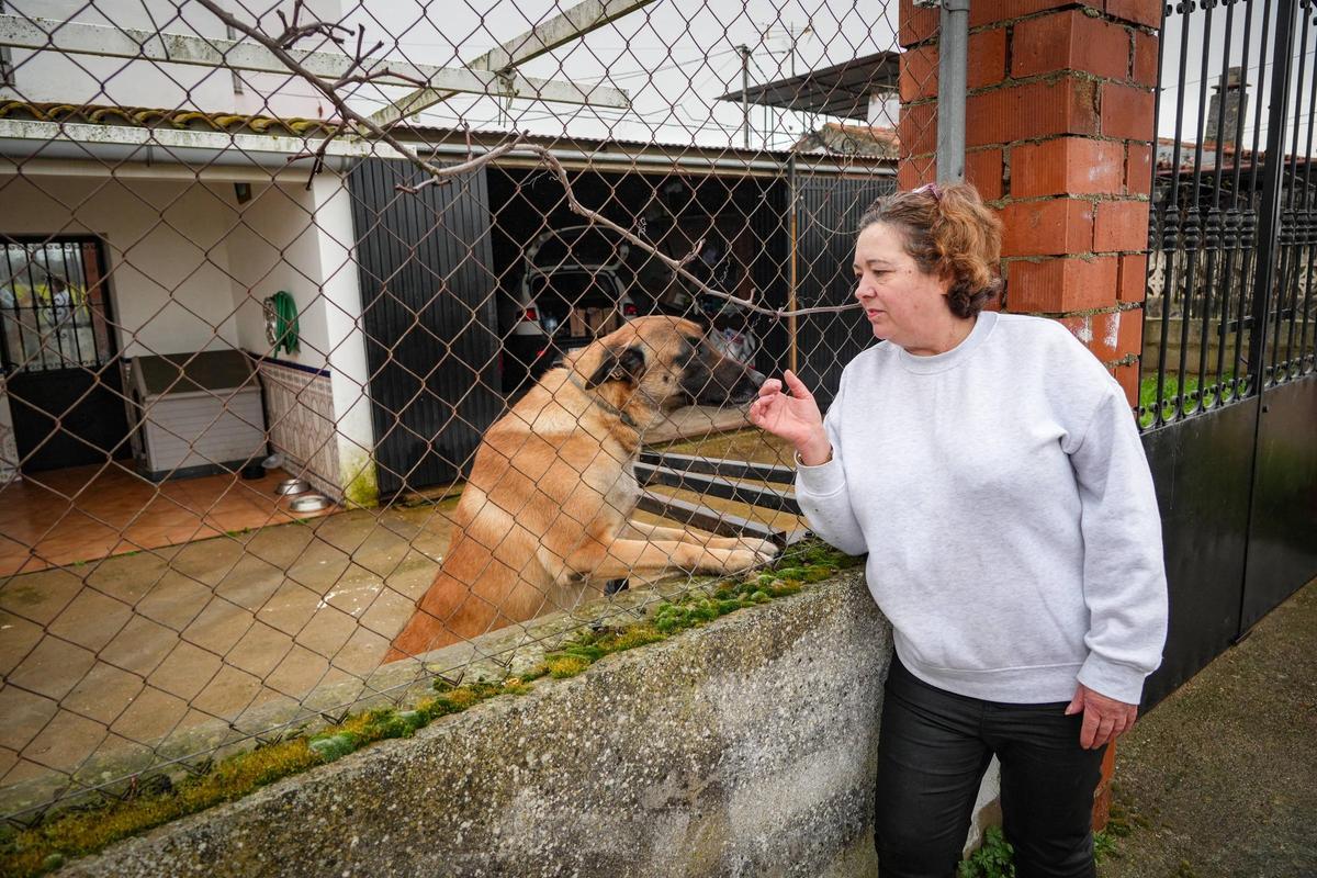 Eva, otra de las vecinas afectadas por el temporal.
