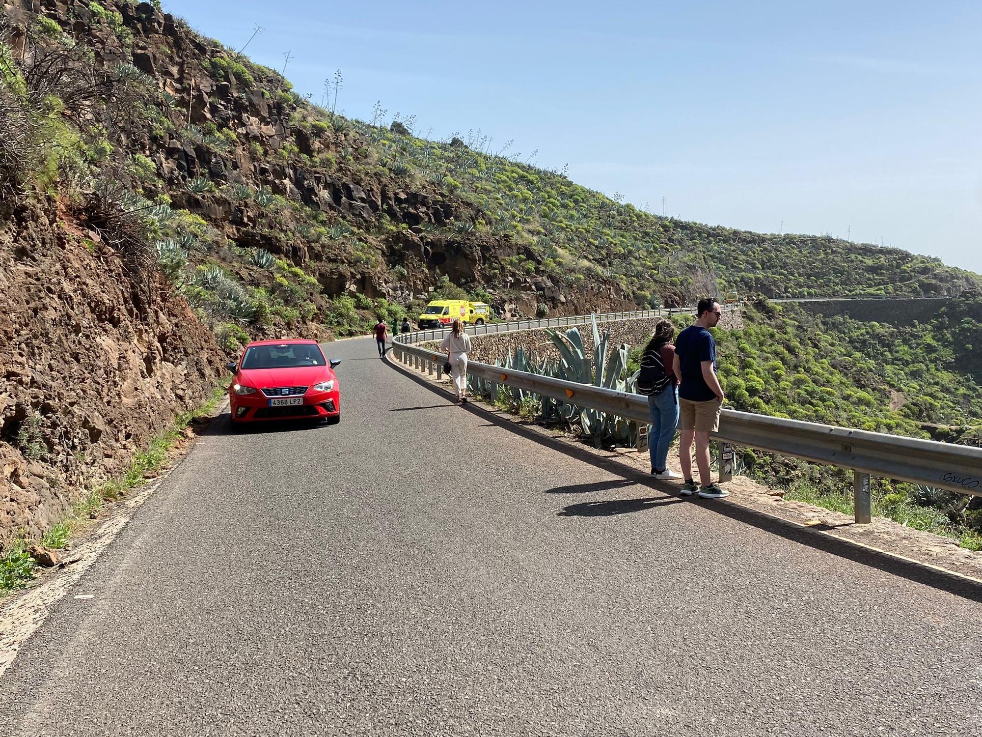 Rescate de un senderista en el fondo del Barranco de las Vacas, en Agüimes