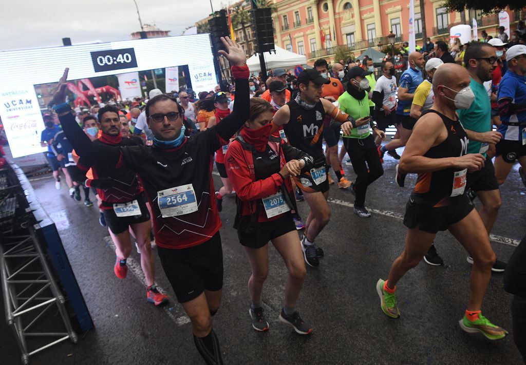 Así fue la salida de la maratón y la media maratón de Murcia (II)