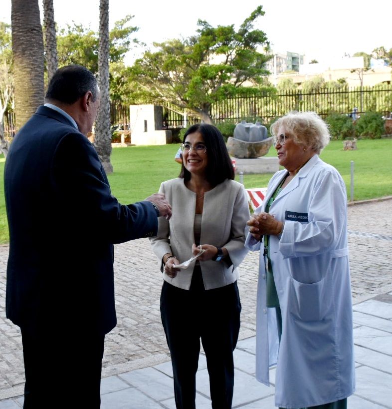 Visita de la Ministra de Sanidad, Carolina Darias, al Hospital Universitario de Canarias (HUC)