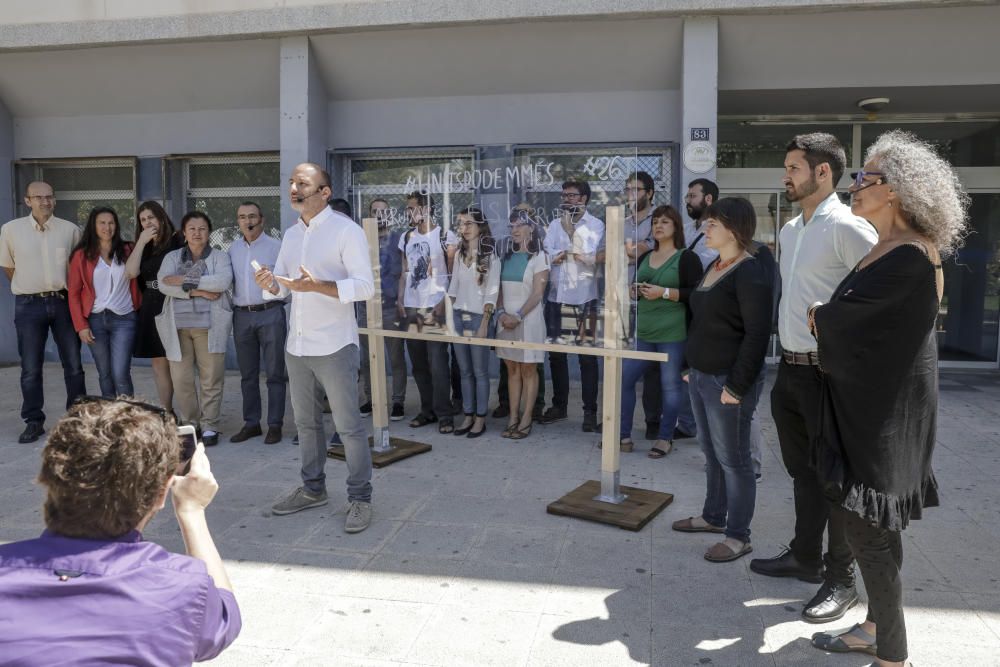 Presentación de la candidatura de Podemos, Més y Esquerra Unida