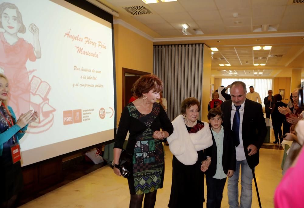 Homenaje a Ángeles Flórez Peón, Maricuela, en el centenario de su nacimiento