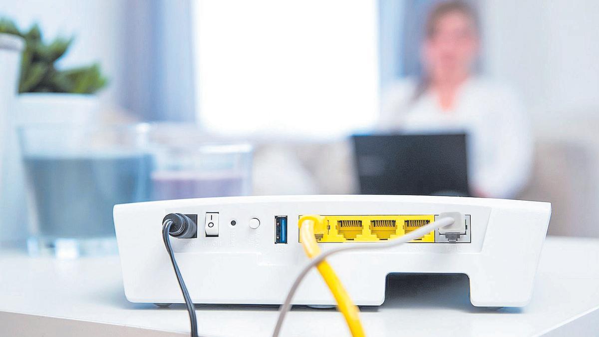 Router en una vivienda.