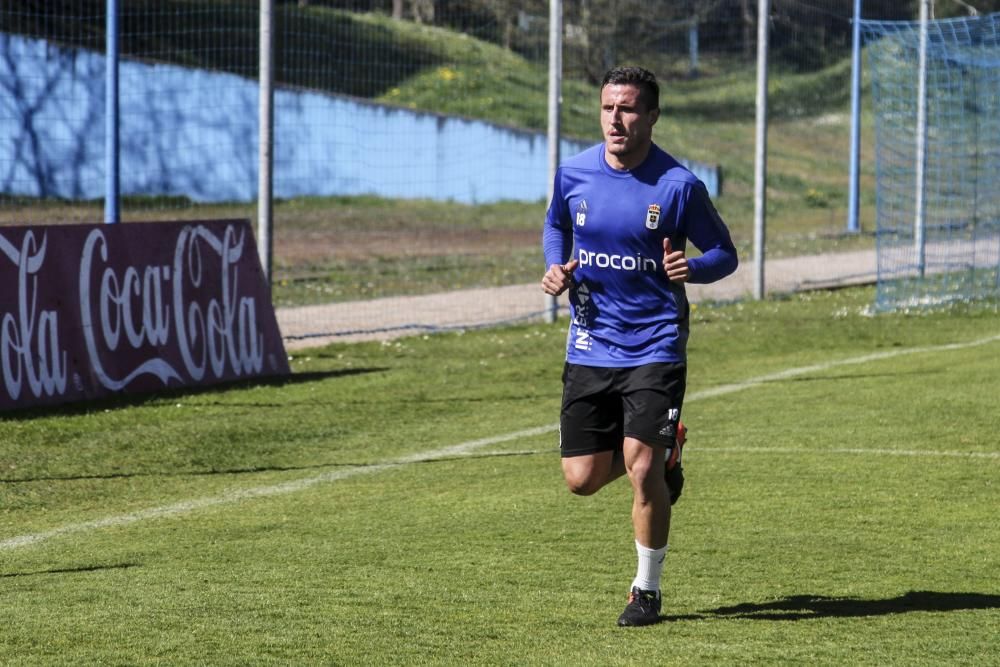 Entrenamiento del Real Oviedo.