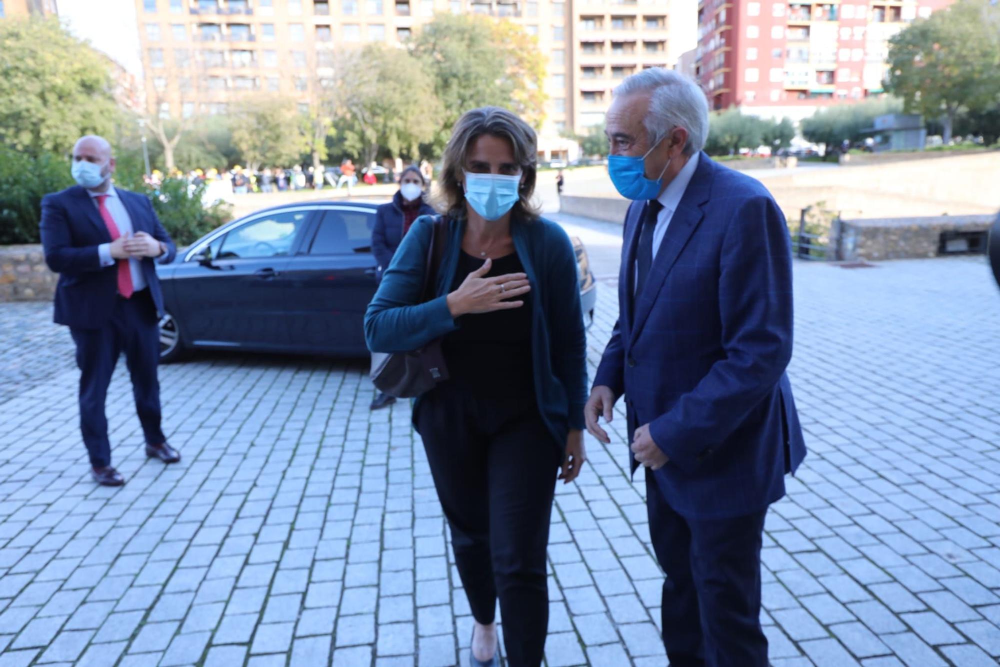 FOTOGALERÍA | La ministra para la Transición Ecológica y el Reto Demográfico, Teresa Ribera, visita Zaragoza