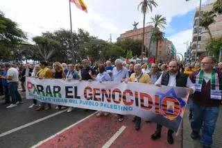 Manifestación en Las Palmas de Gran Canaria para reclamar la paz en Palestina