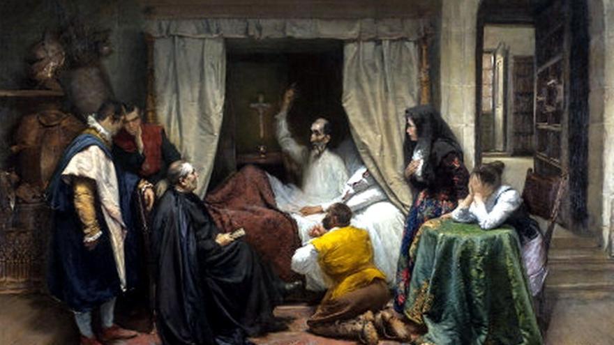 La muerte de Don Quijote, del pintor alicantino José López Tomás