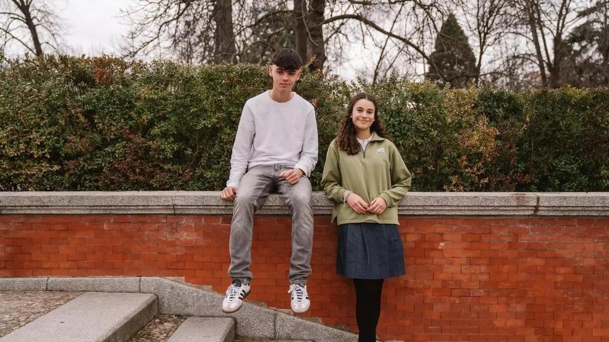 Samuel Barrón e Isabella Monti estudian 4º de la ESO en la Comunidad de Madrid.