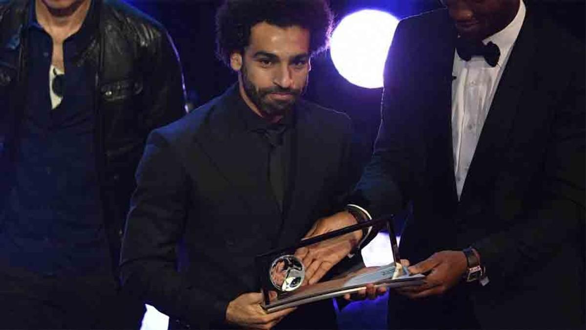 Salah recibió el premio al mejor gol