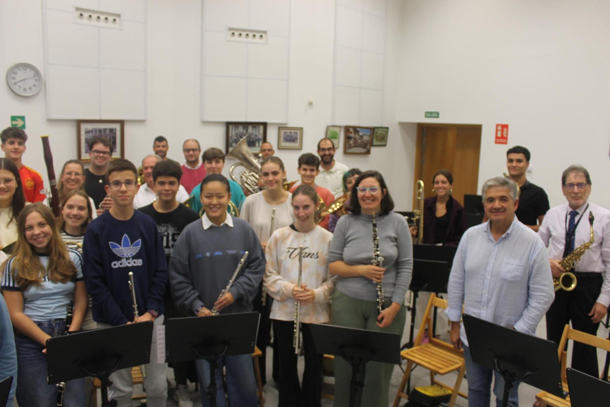 Ensayo de la Banda de Música de Siero
