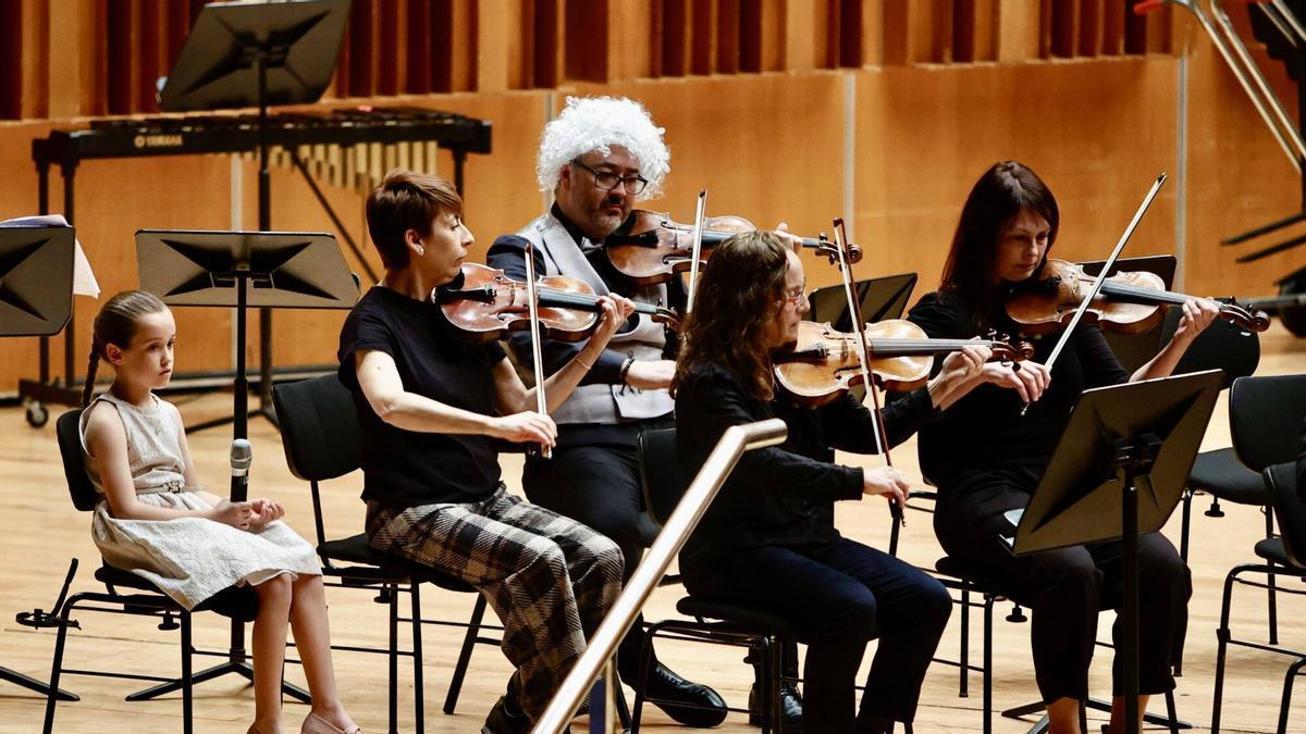 Un concierto de la Escuela Municipal de Música en el Auditorio.