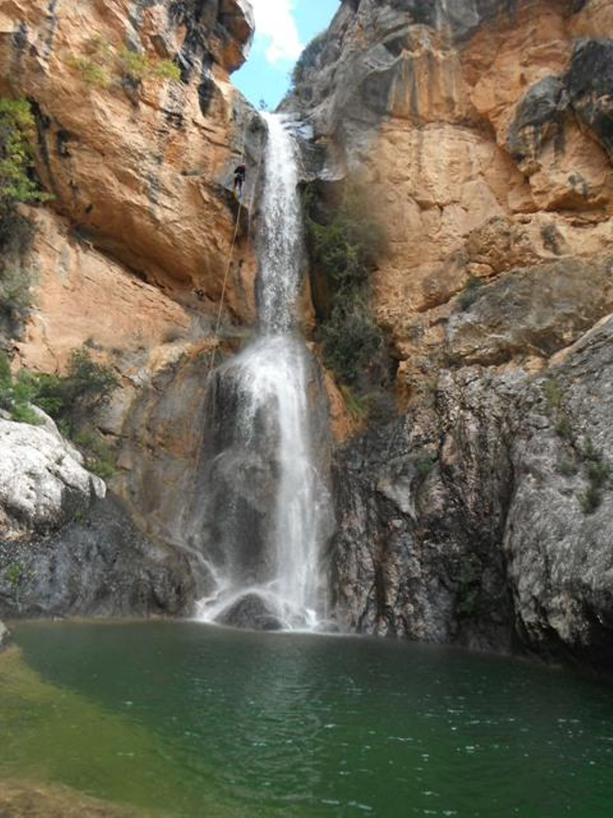 Cascada del río Villahermosa, en Zucaina.