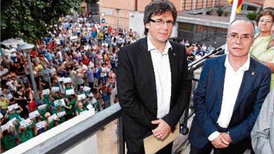 Carles Puigdemont va ser el pregoner de la Festa Major de Salt del &#039;any passat.