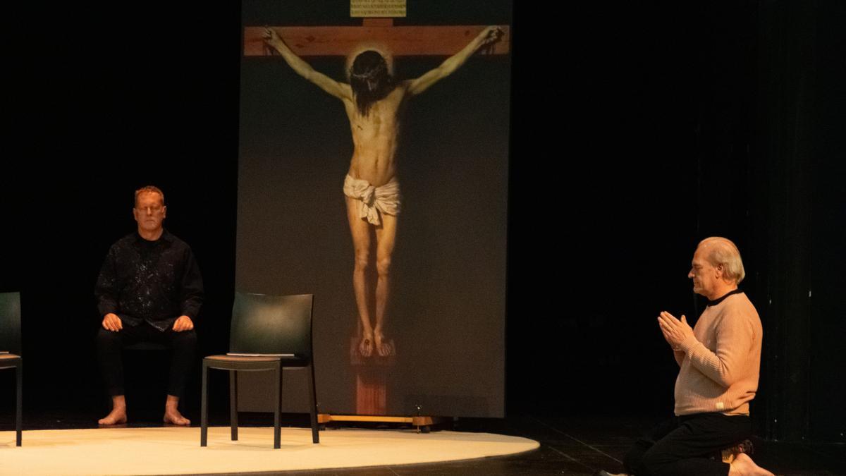 El actor Lluís Homar, durante la representación.