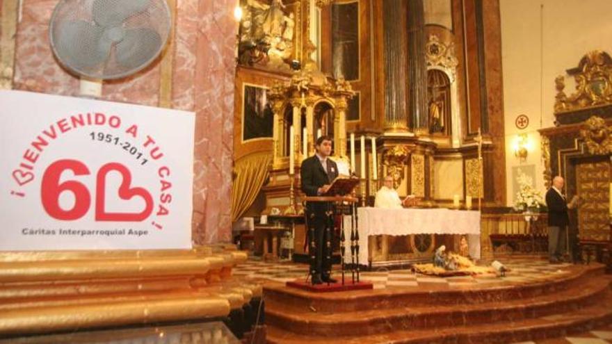 La Basílica de Nuestra Señora del Socorro en Aspe acogió la conmemoración del aniversario.