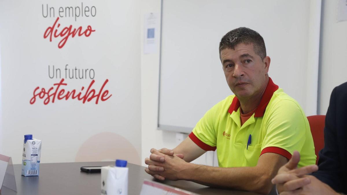 Mario Tejera Vargas, durante la presentación de la memoria anual de Solemccor, vinculada a Cáritas Diocesana de Córdoba.