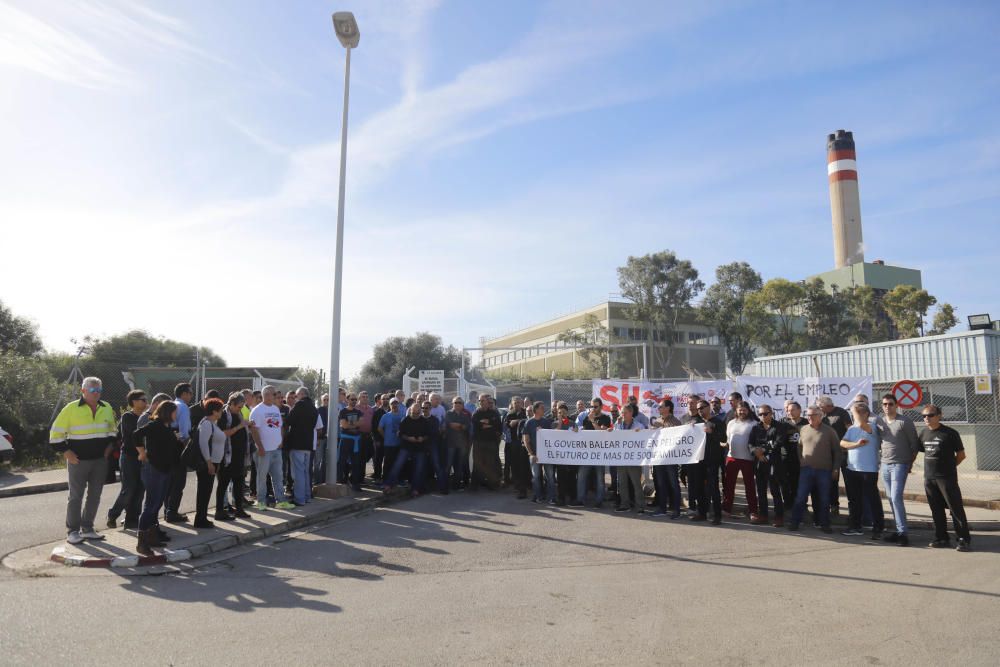 Protesta de la plantilla de Es Murterar