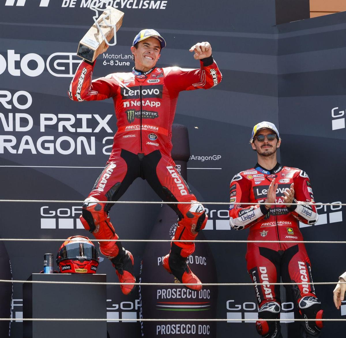 Marc Márquez s’exhibeix a l’Aragó de principi a final Marc Márquez s’exhibeix a l’Aragó de principi a final