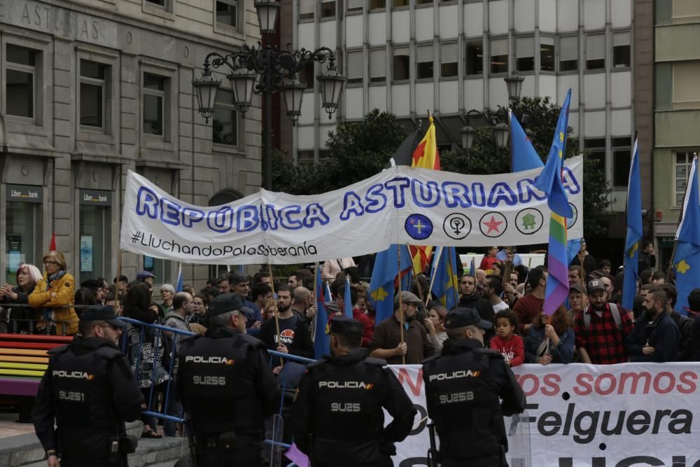 Las protestas en la plaza de La Escandalera