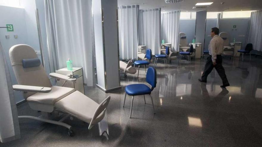Nuevas instalaciones del hospital de día de Povisa, que se estrena esta semana. // Marcos Canosa