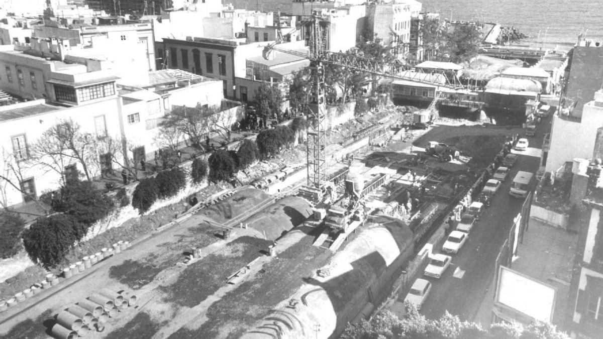 La obra del barranco Guiniguada cumple 50 años