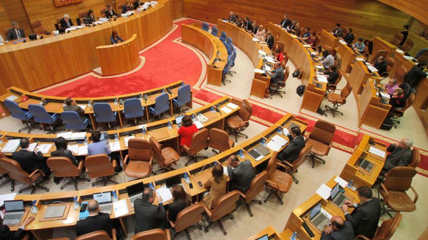 Pleno en el Parlamento de Galicia.