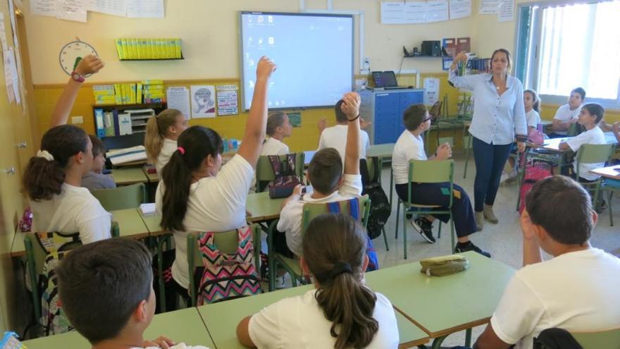 Aula del colegio de educación infantil y primaria, El Cardón.