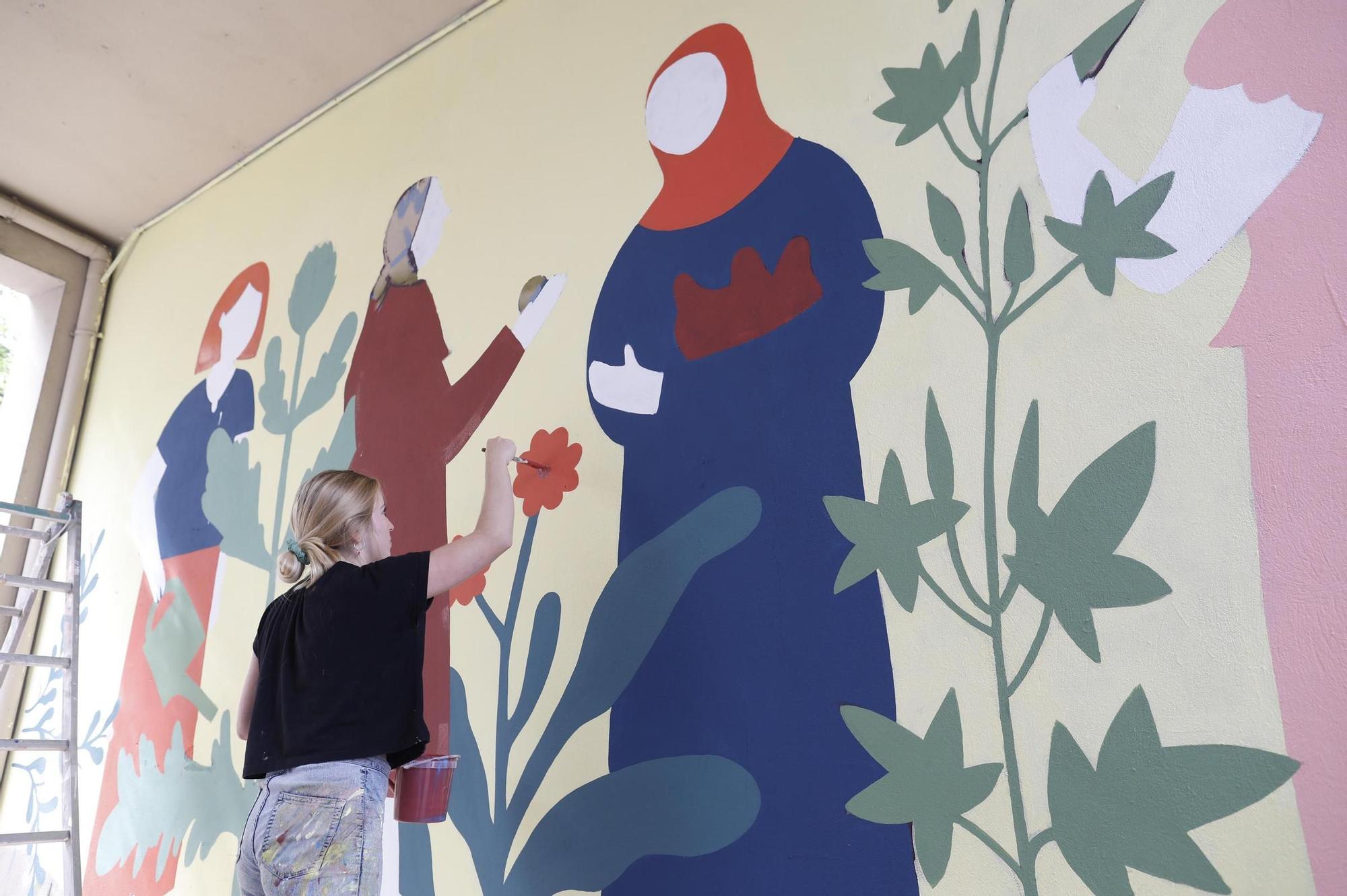 El festival monar'T realitza 14 murals i pintures d'art als barris de Santa Eugènia i Can Gibert del Pla