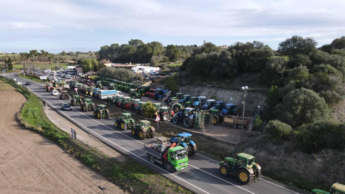 TRACTORADA EN MALLORCA | Los agricultores exigen una PAC fuerte, frenar Mercosur y compensar la insularidad