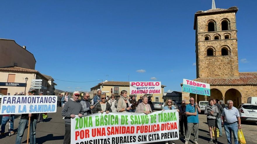 Vecinos de Tábara cortan la N-631 para exigir mejoras en la atención sanitaria
