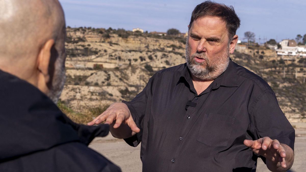Oriol Junqueras a la urbanització de River Park, al Pont de Vilomara