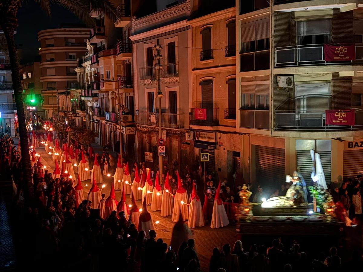 Procesión del Silencio, en la Plaça Major