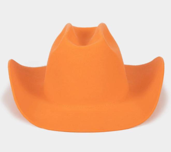 Sombrero cowboy naranja de Hurricane