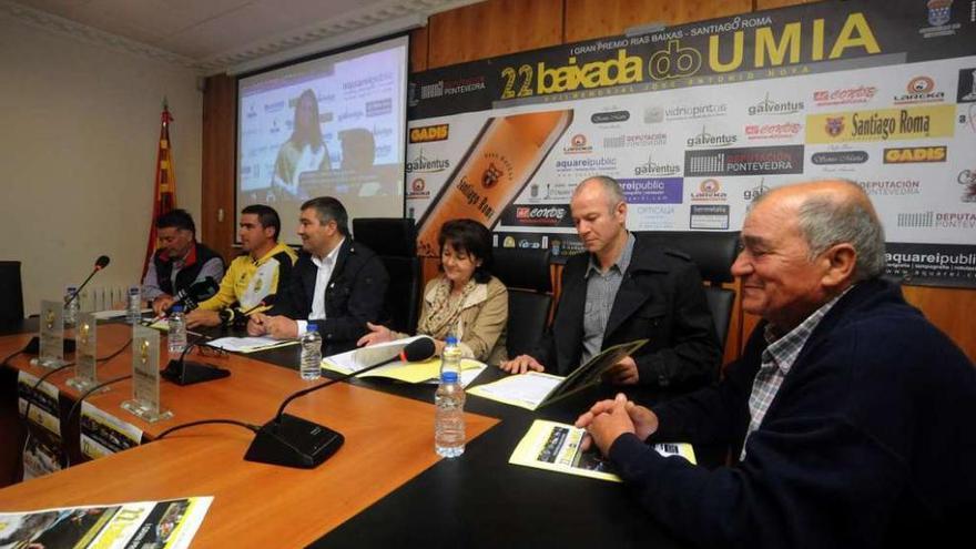 Presentación de la XXII edición de la Baixada do Umia en el Concello de Ribadumia. // Iñaki Abella