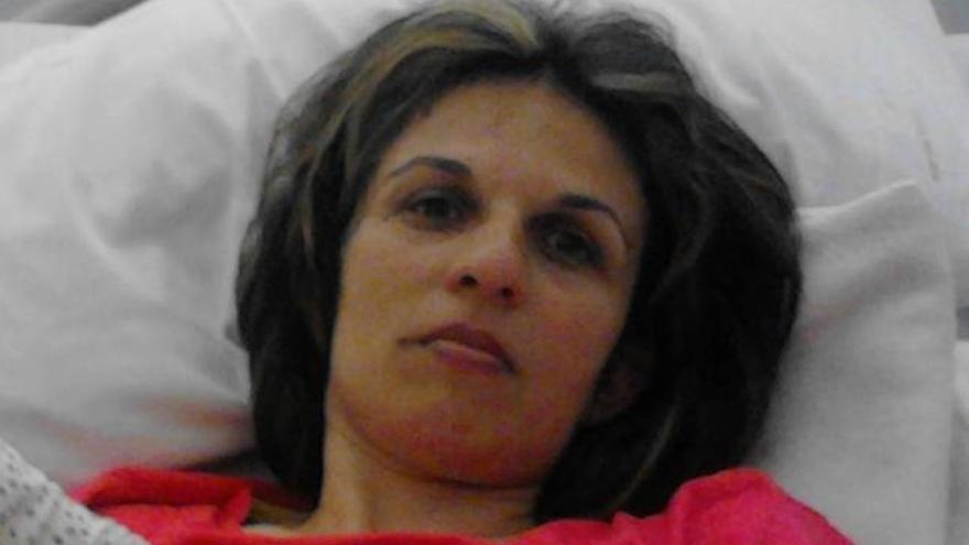 Liliana Colos, en el hospital.