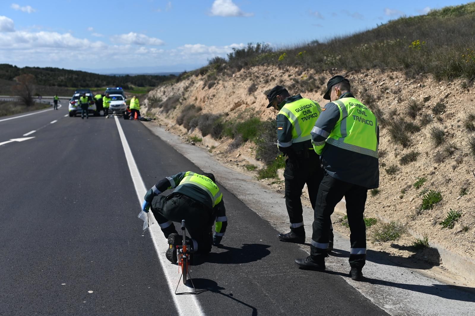 En imágenes | Muere un ciclista en un accidente de tráfico en Villamayor