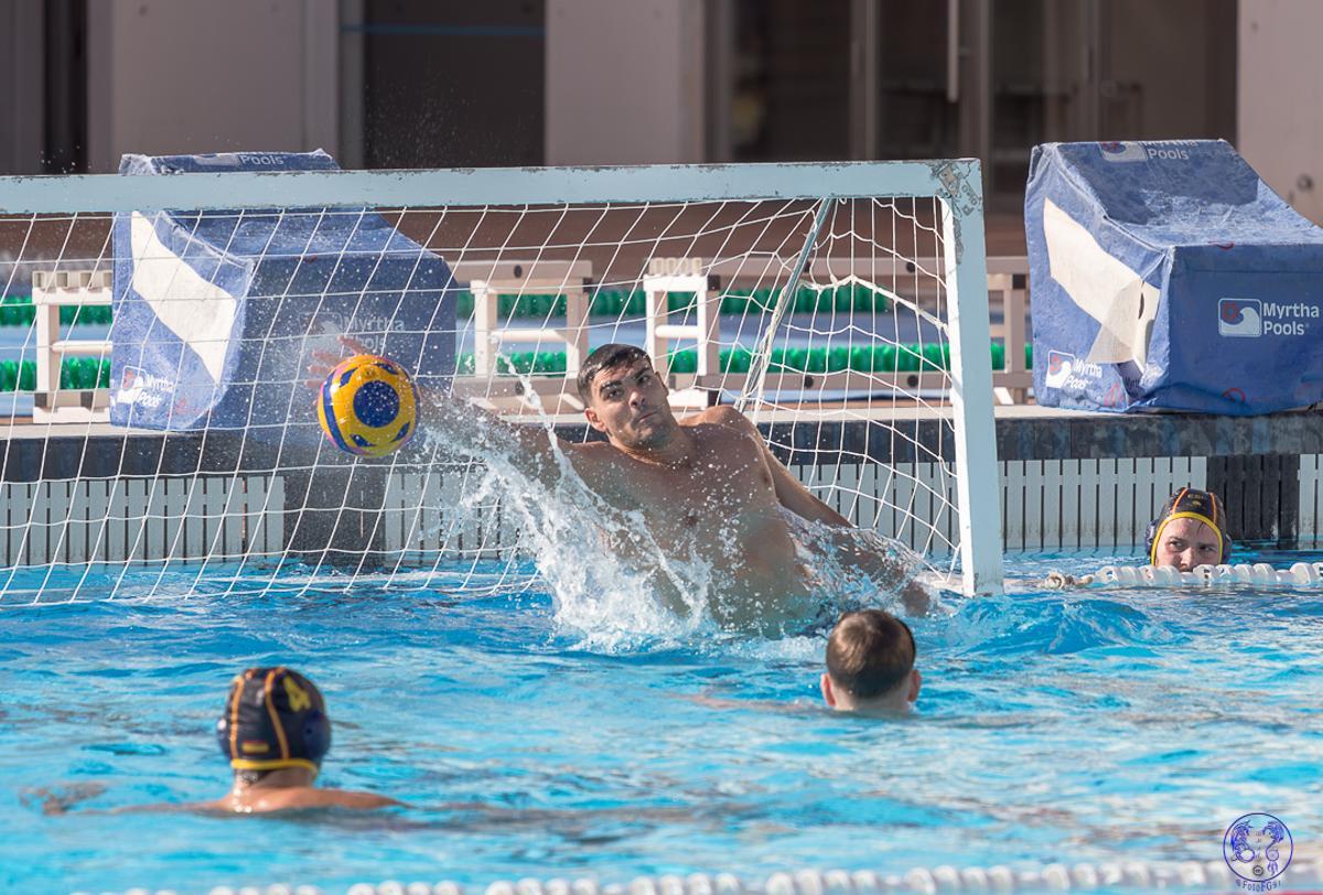 Entrenamiento de la selección española de waterpolo en Mallorca