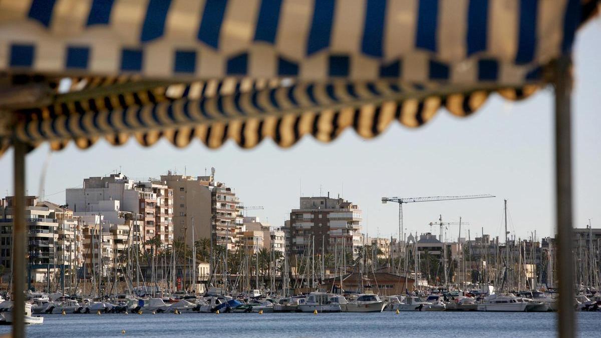 Vista de la bahía de Torrevieja