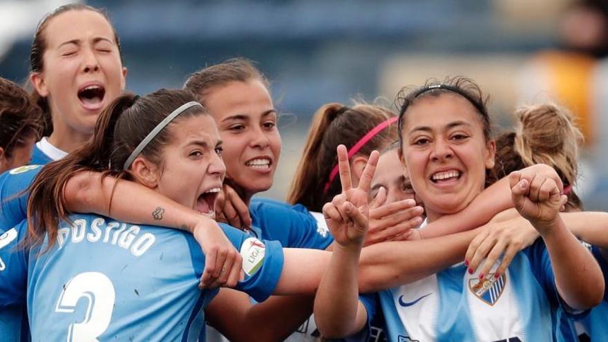 Celebracio del gol de Paula Fernández