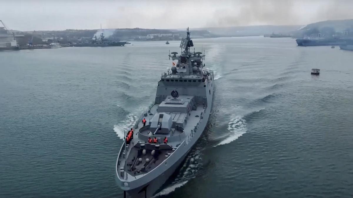 Un buque ruso en el Mar Negro, en una imagen de archivo.