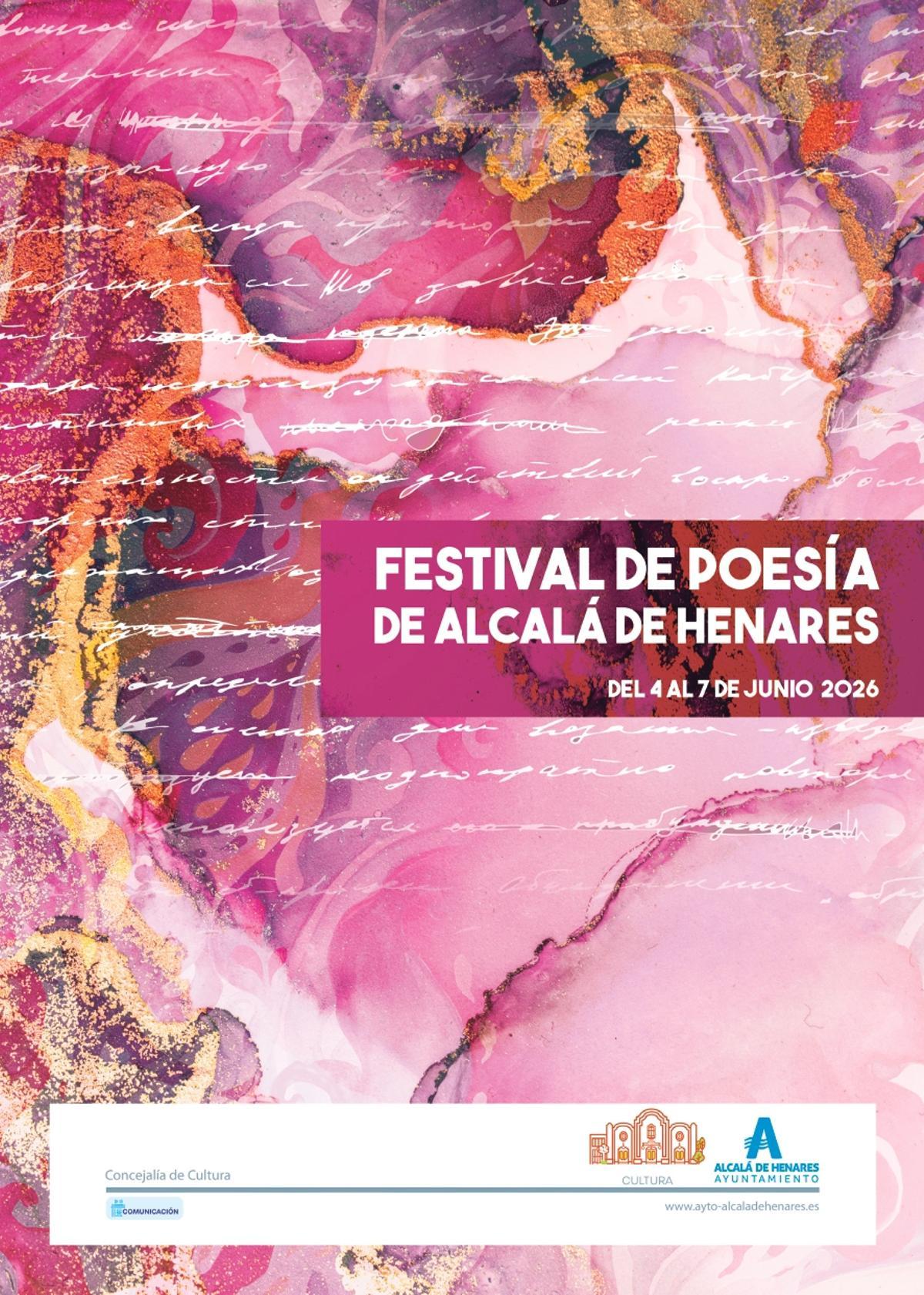 Cartel de la primera edición del Festival de Poesía Joven de Alcalá de Henares