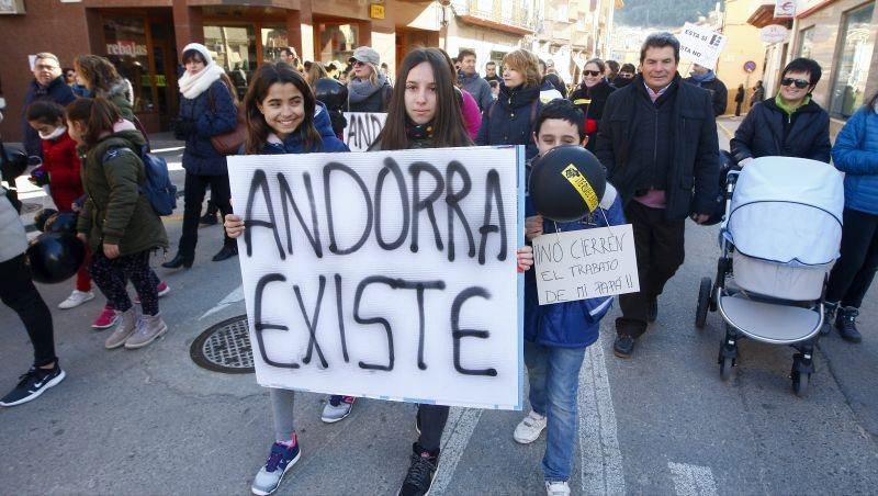 Masiva manifestación en Andorra