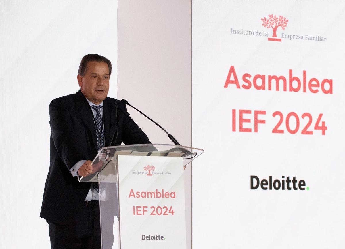 Ignacio Rivera, durante su intervención ayer en la asamblea del IEF.