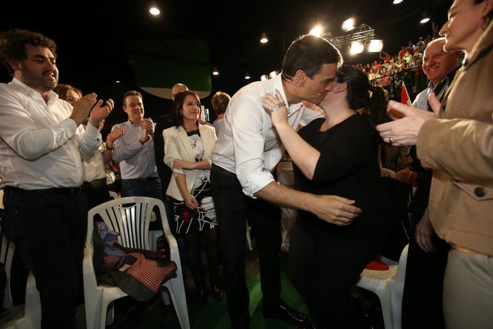 Mitin del PSOE en Oviedo con Pedro Sánchez