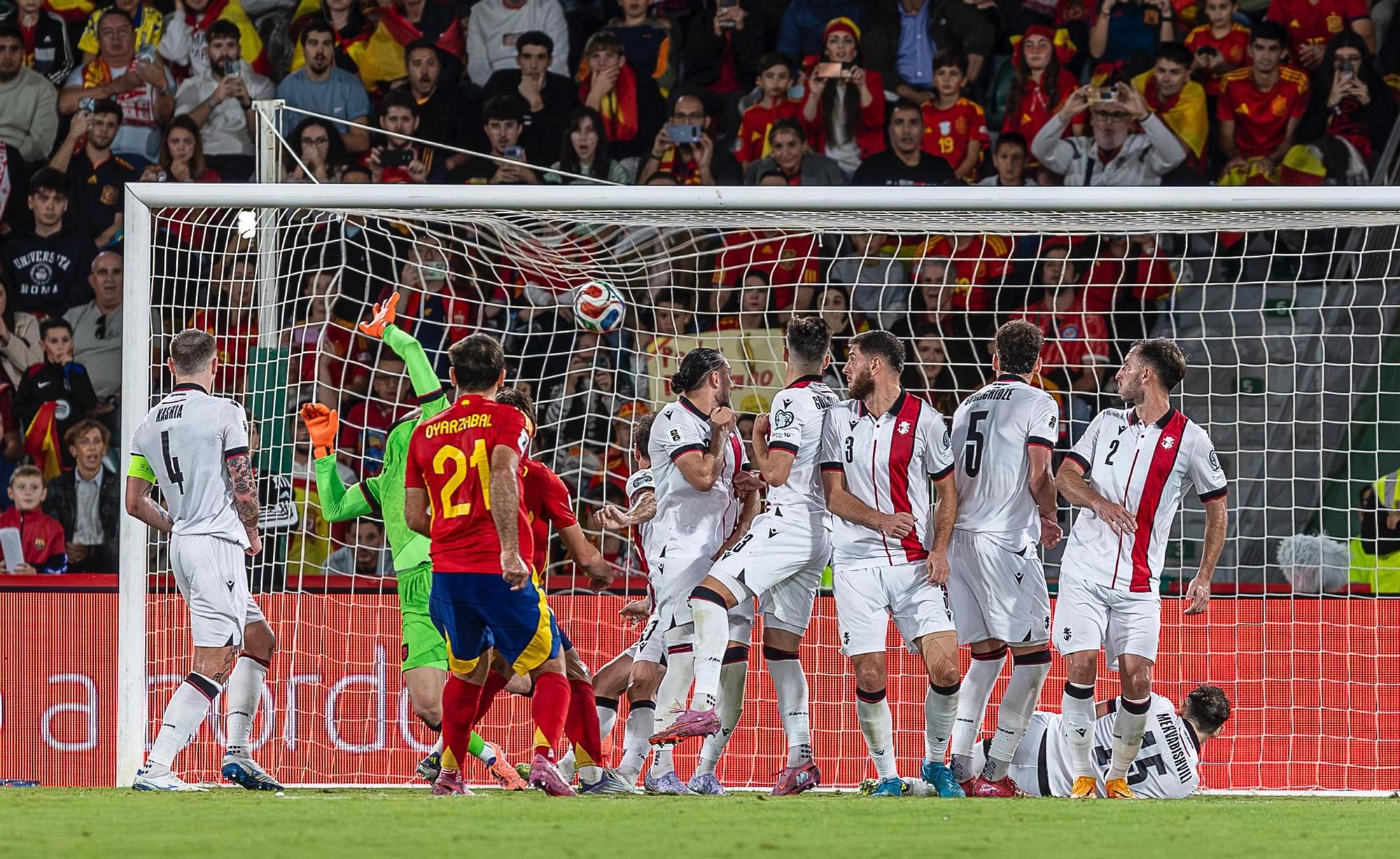 España - Georgia, en imágenes