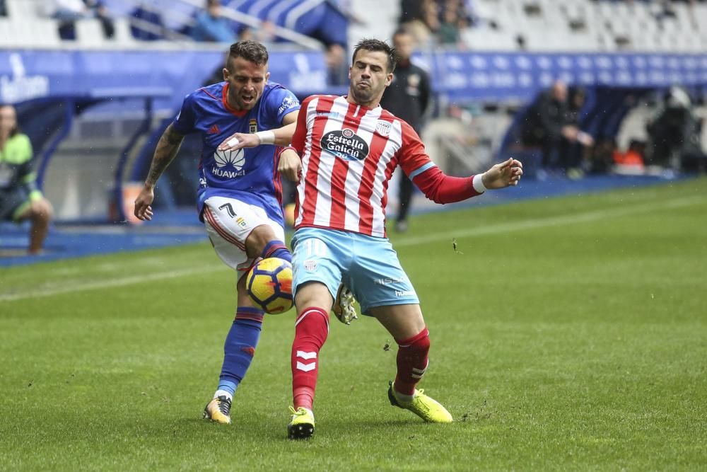 El partido entre el Oviedo y el Lugo, en imágenes