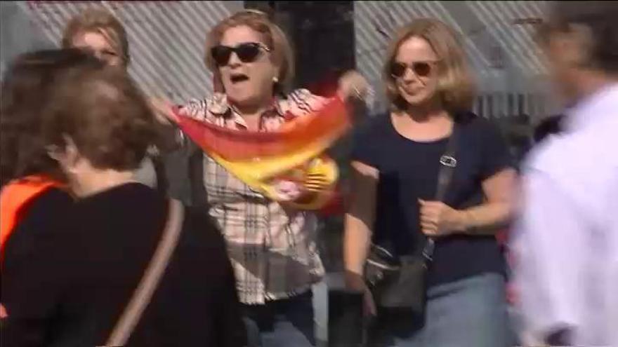 Agreden a una mujer que llevaba una bandera española en una marcha independentista